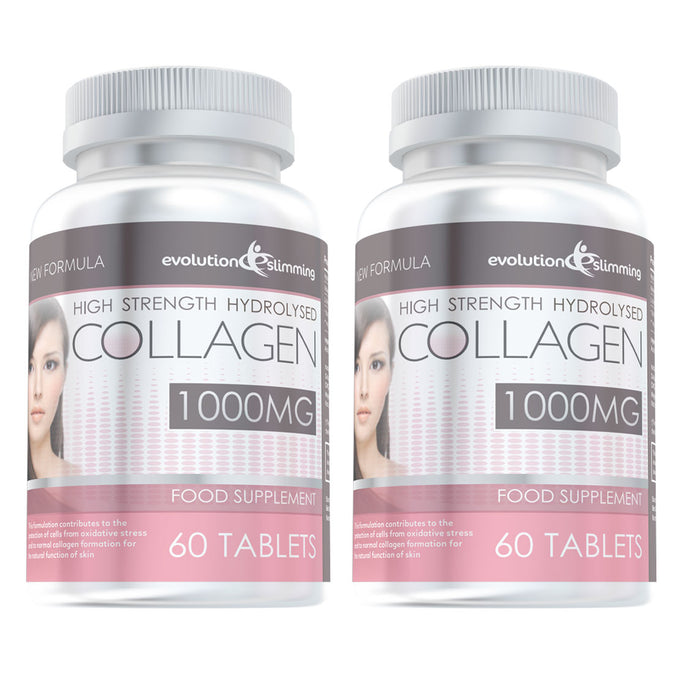 Collagène hydrolysé haute résistance 1, 000mg pour les cheveux, la peau et les ongles + vitamine C