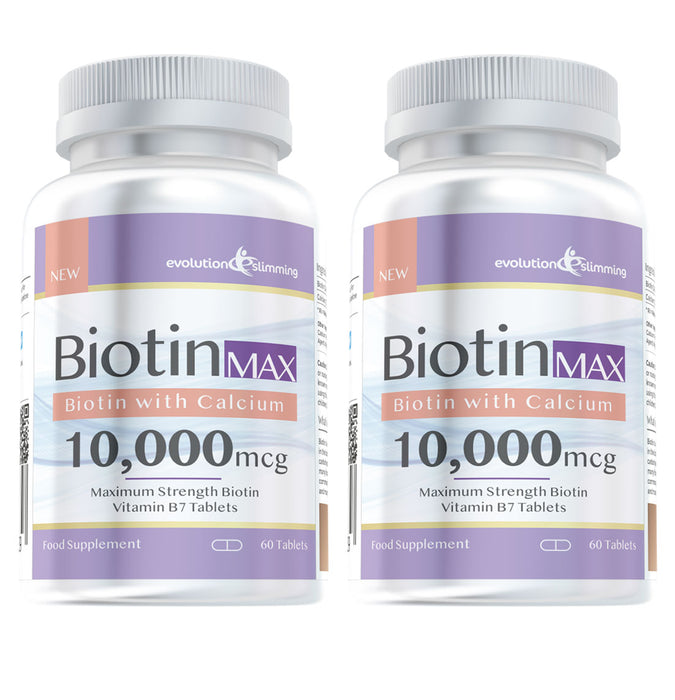 Biotine max 10, 000MCG avec calcium