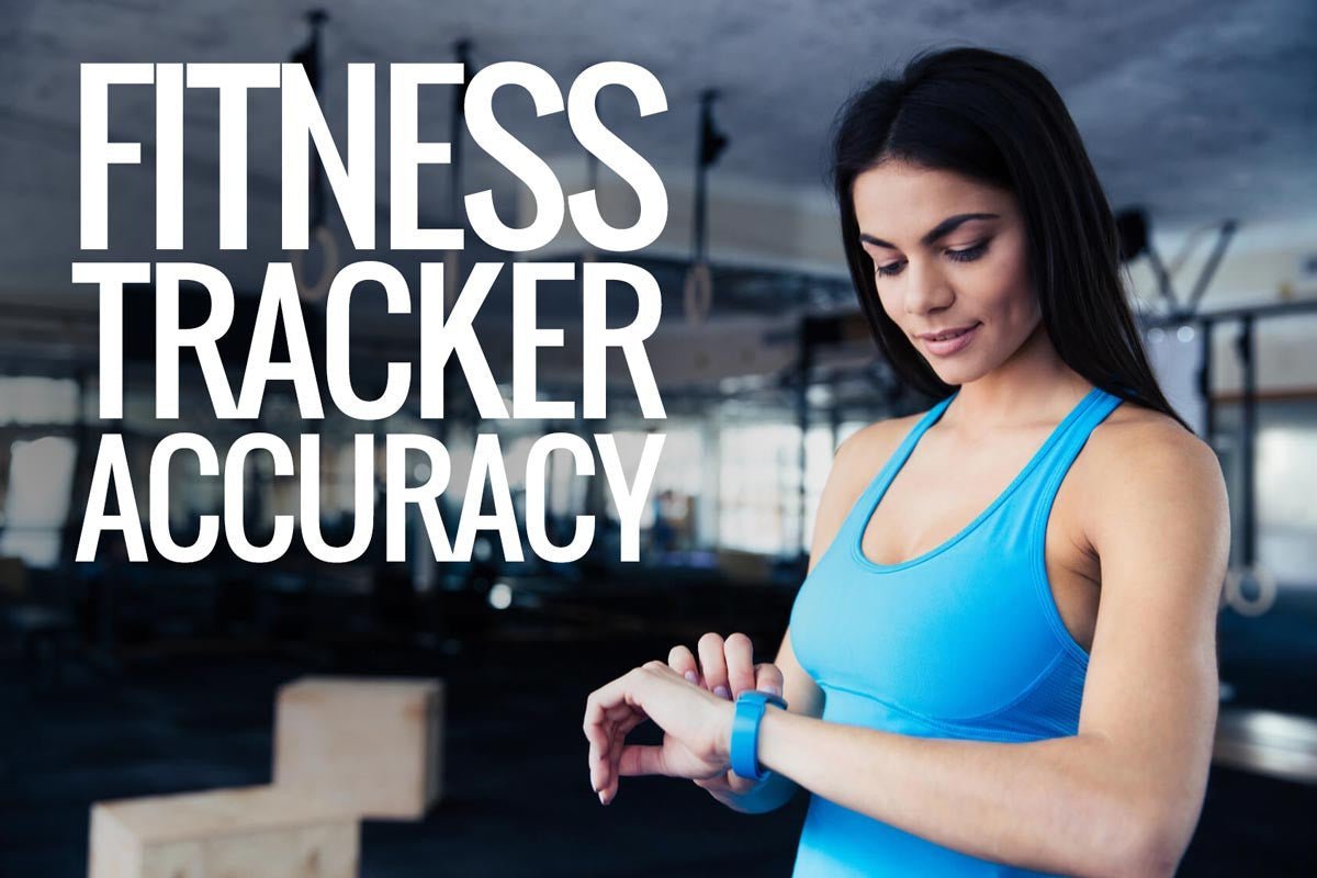 Woman checking a fitness tracker