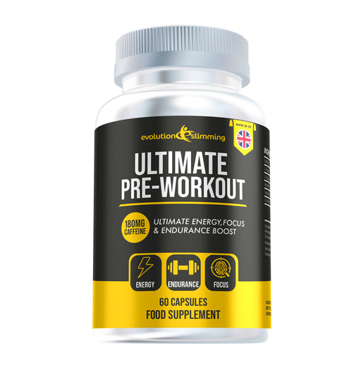 Ultimate Pre Workout Capsules - Energy, Endurance & Focus Boost - 60 Servings