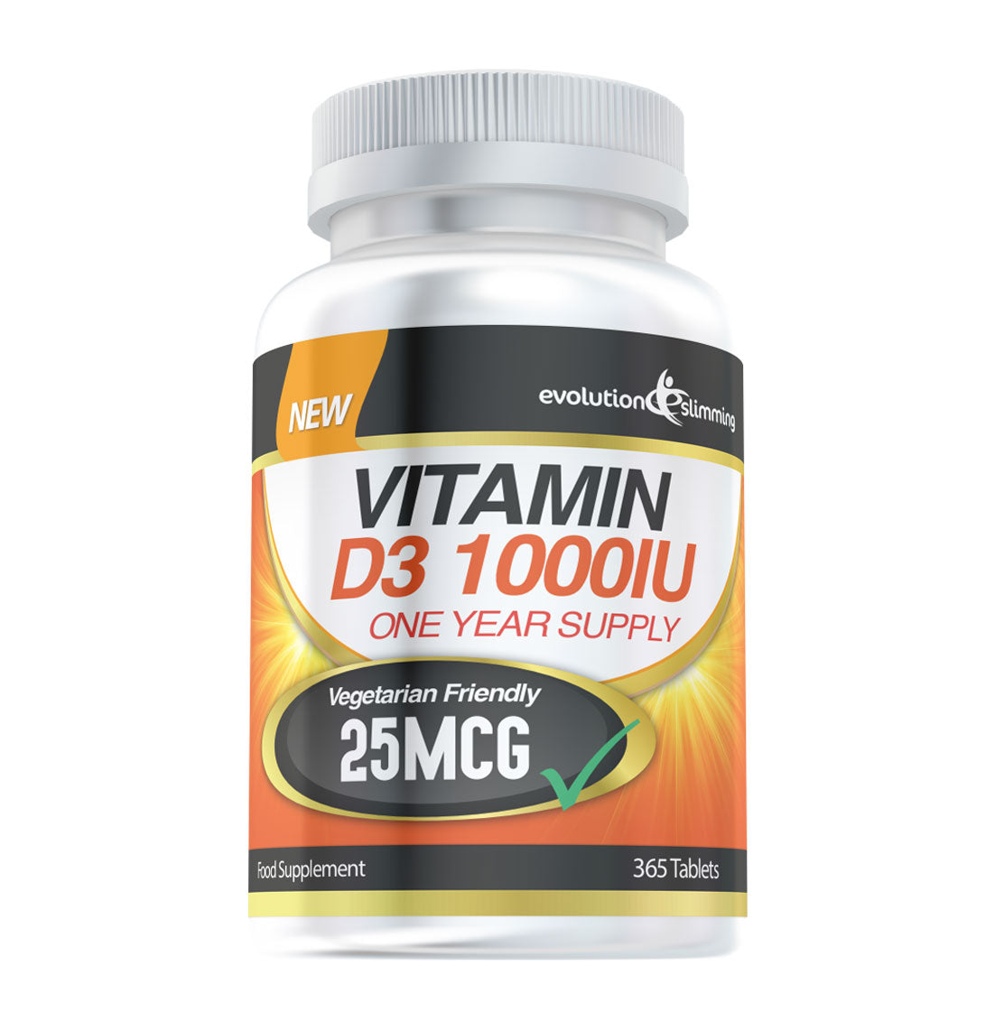 Vitamin D D3 1000iu Tablets 12 Month Supply Vegetarian Friendly