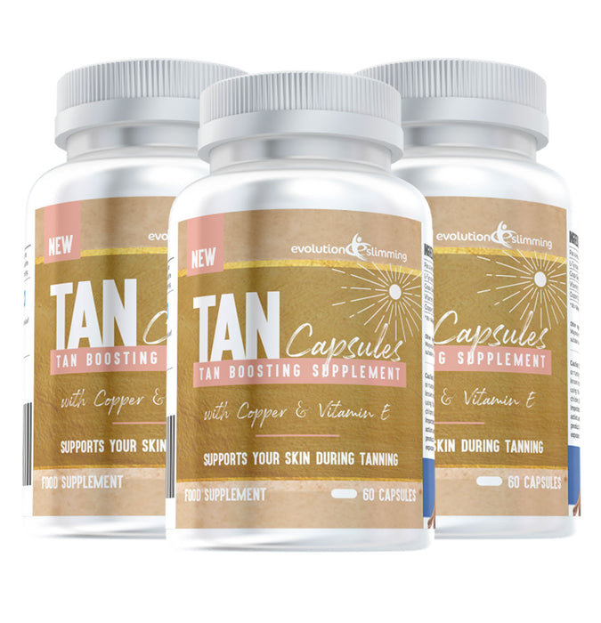 Tan Capsules Tan Boosting Supplement with PABA, Copper & Vitamin E