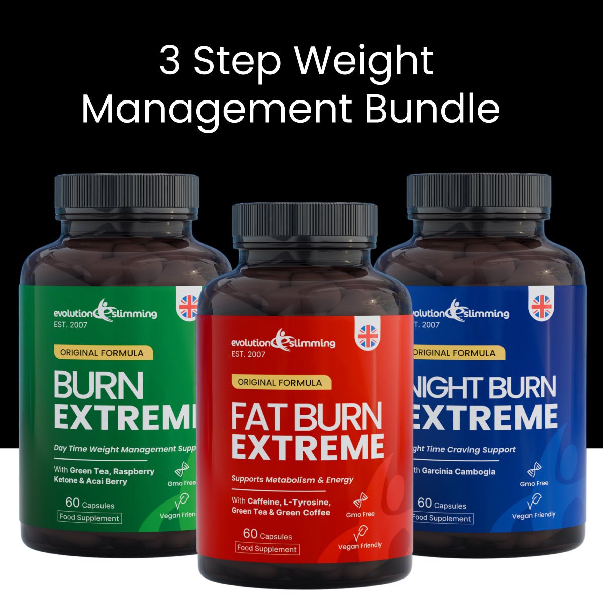 Pack Fat Burn Extreme Multipack Combo Pack de gestion du poids en 3 étapes