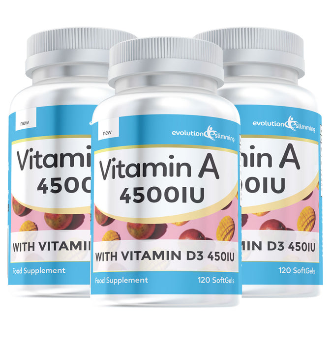 Vitamin A 4500iu With Vitamin D3 450iu - Supports Normal Vision and the Immune System