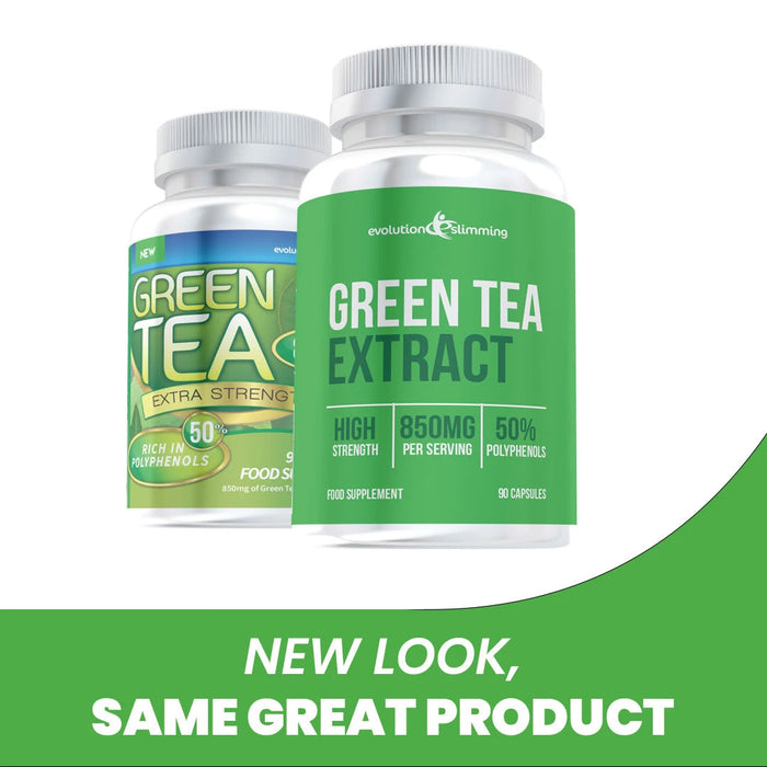 Green Tea Extra Strength 850mg with 50% Polyphenols - Evolution Slimming
