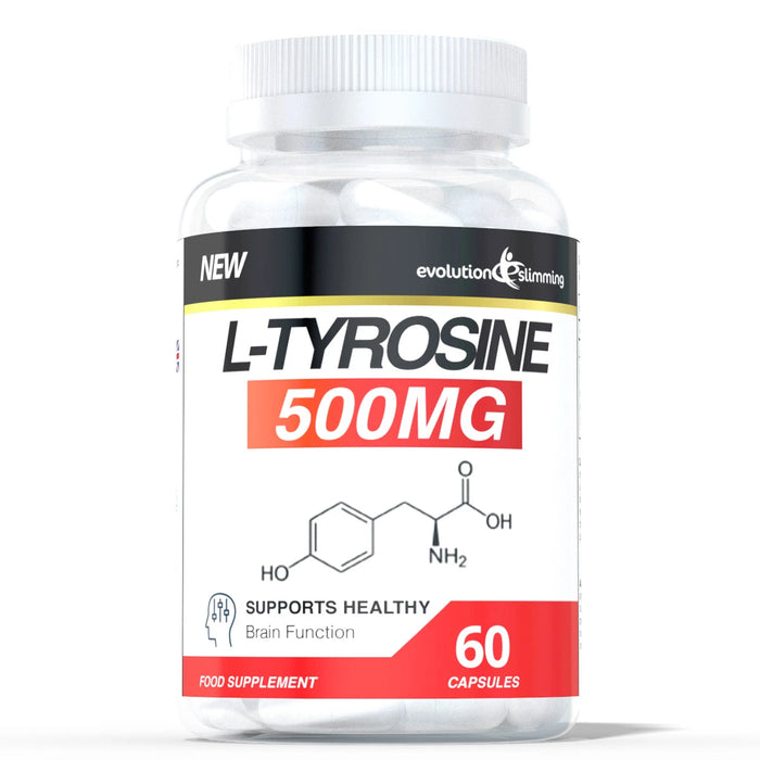 L-Tyrosine 500mg - Mental Focus & Stress Support Evolution Slimming