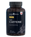 Pure Caffeine 200mg Tablets supplement packaging