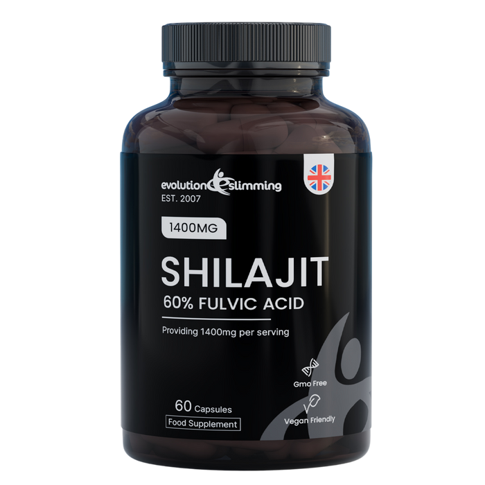 Shilajit Cápsulas 1400 mg Shilajit con 60% de ácido fúlvico Cápsulas de alta resistencia