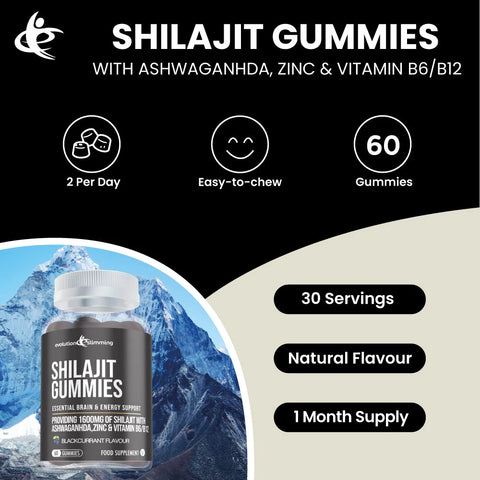 Shilajit Gummies serving size, flavour and monthly supply