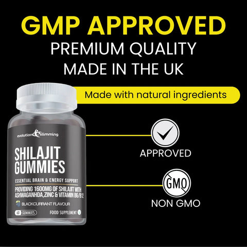 Shilajit Gummies GMP approved and made in the UK