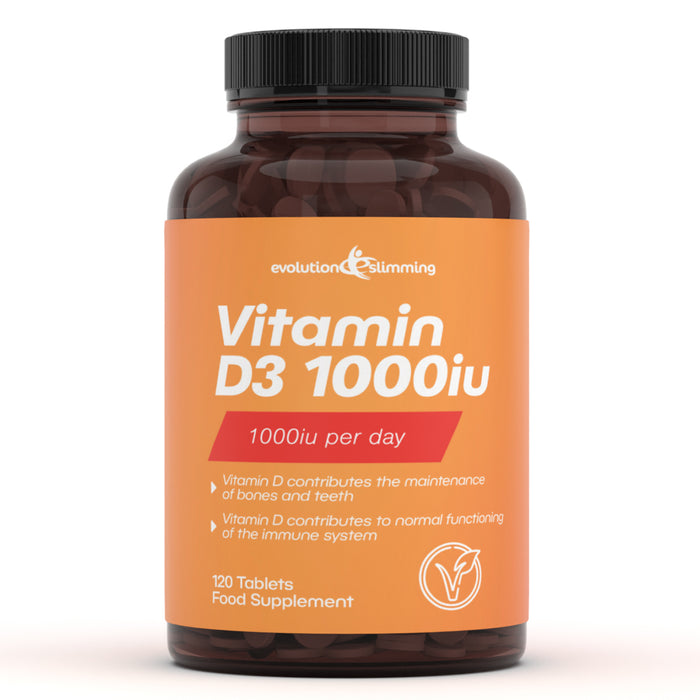 Vitamina D D3 Tabletas de 1000 UI - 120 Tabletas