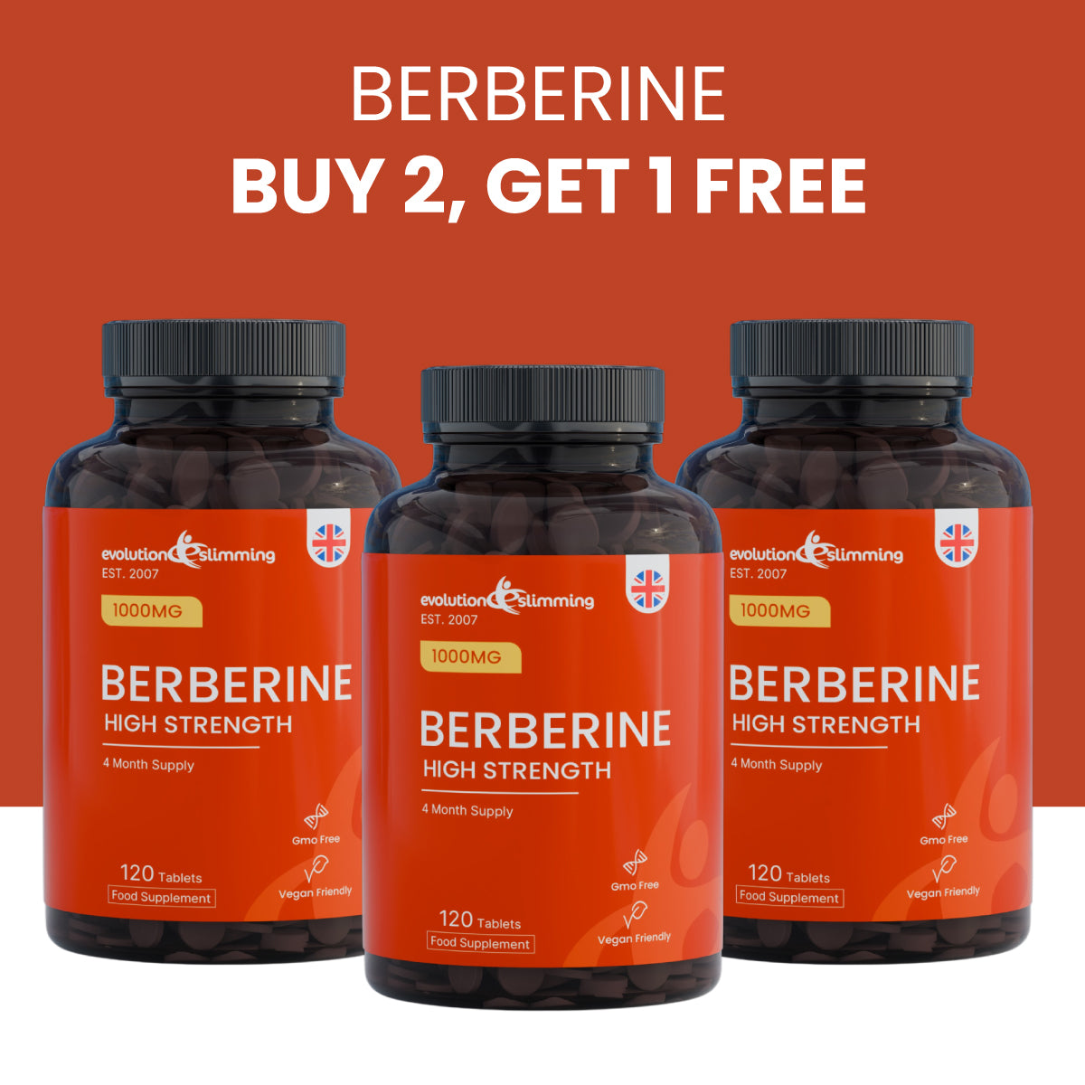 Berberine Triple Pack Metabolism Balance & Daily Support