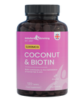 Coconut Oil & Biotin Tablets supplement packaging