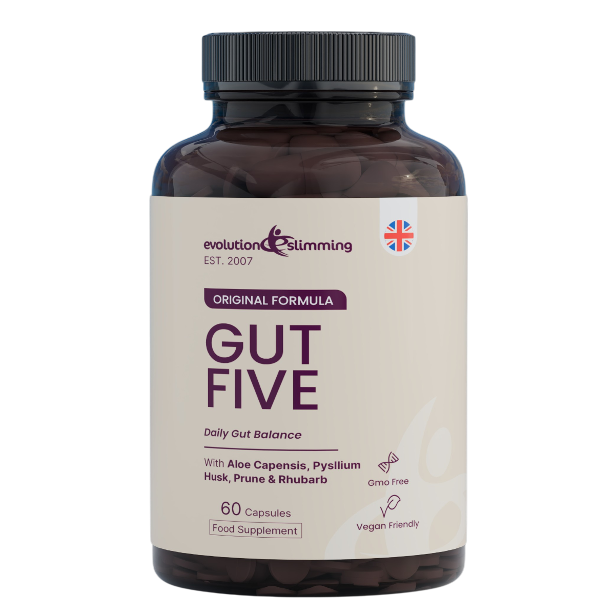 Gut Five Vegan Capsules Gut Balance & Digestive Support
