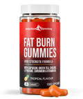 Fat Burn Extreme Gummies bottle with tropical-flavour gummies