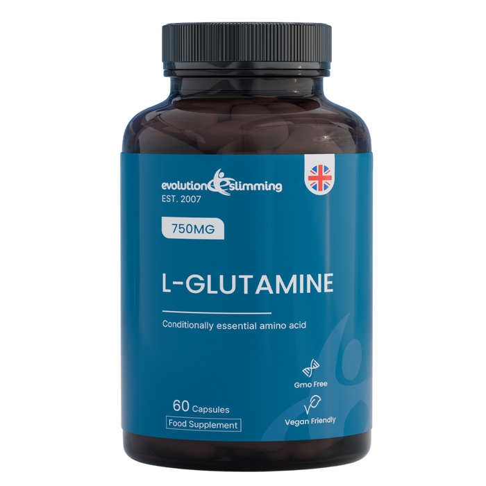 L-Glutamine 750 mg – Supplément d'acides aminés purs pour la récupération musculaire et la santé intestinale