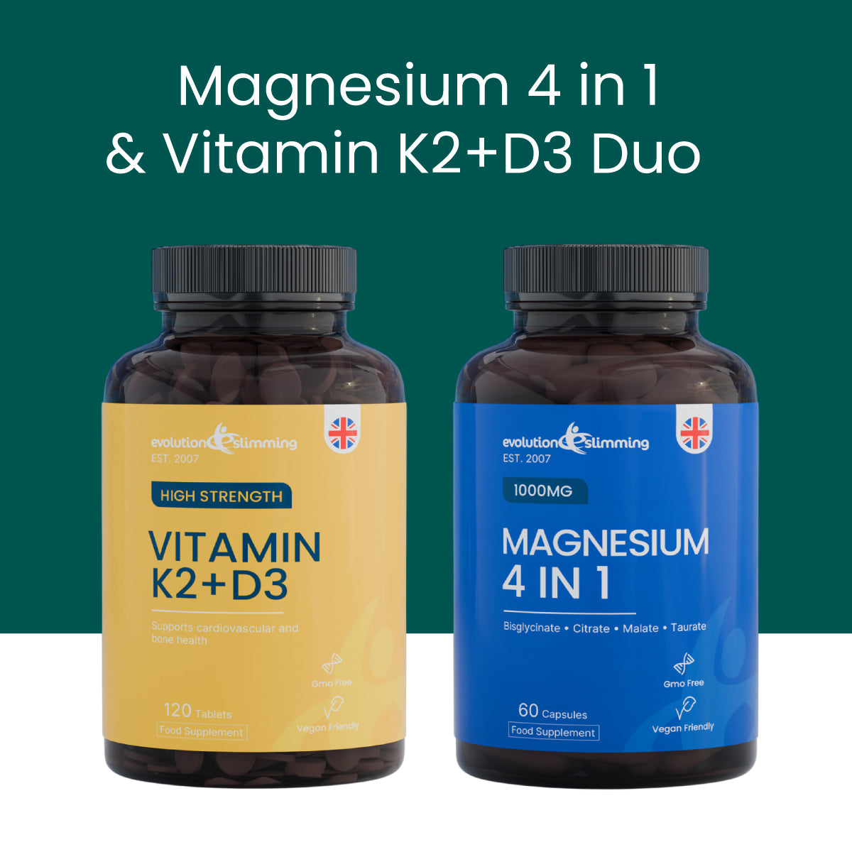 Magnesium K2 D3 Bundle Bone Health & Muscle Support
