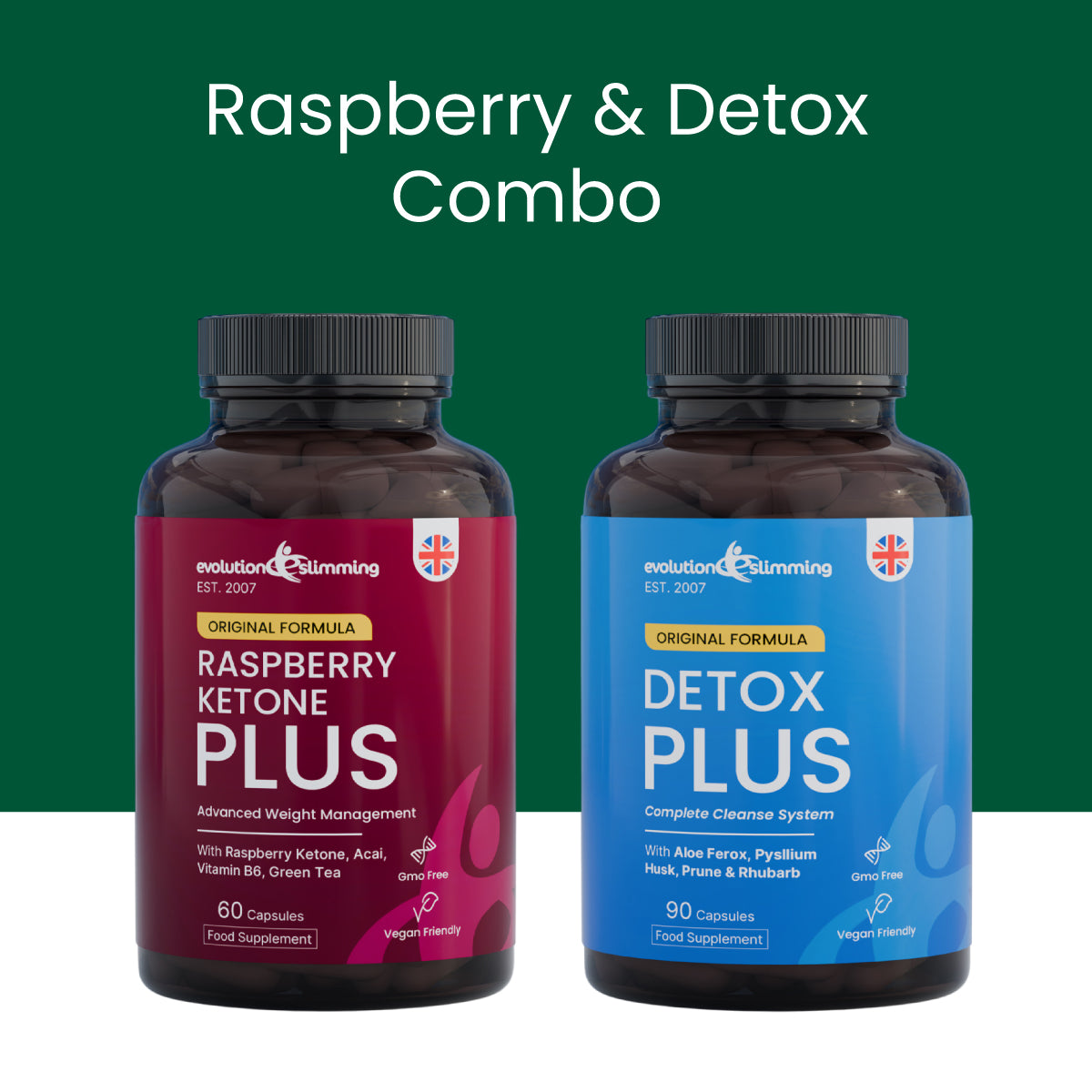 Raspberry Ketone Detox Combo Weight Management & Digestive Support