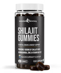Shilajit Gummies with Ashwagandha gummy supplement bottle