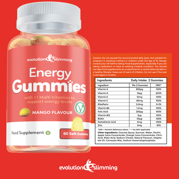 Energy Gummies with Vitamin B6 & B12