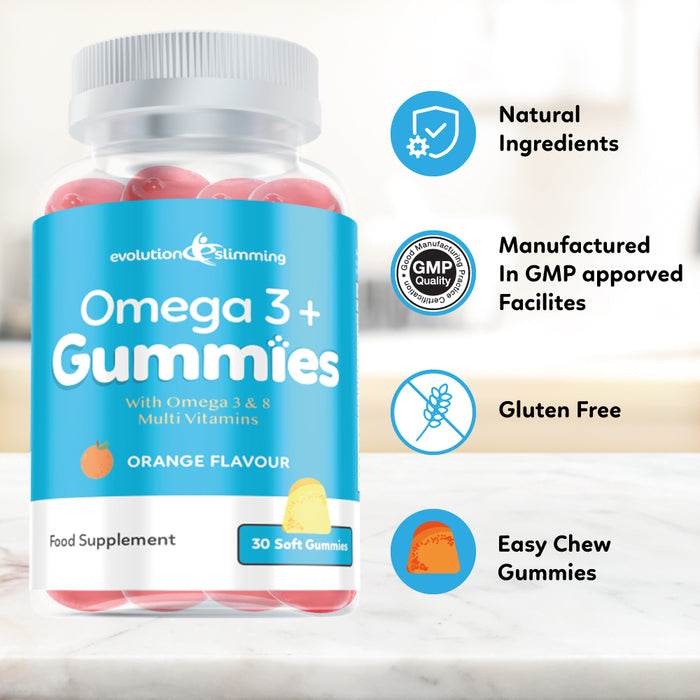 Omega 3 Gummies with Vitamins A, B & C