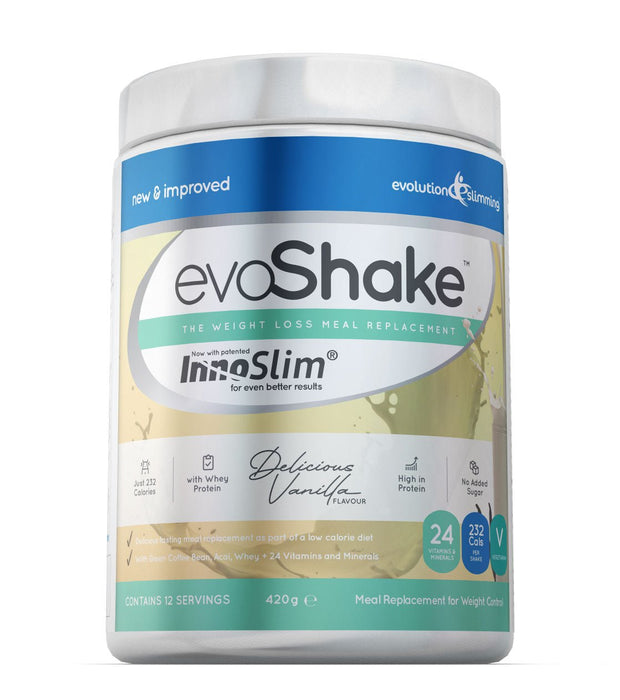 EvoShake Meal Replacement Weight Loss Diet Shake with InnoSlim® (Strawberry, Chocolate or Vanilla)